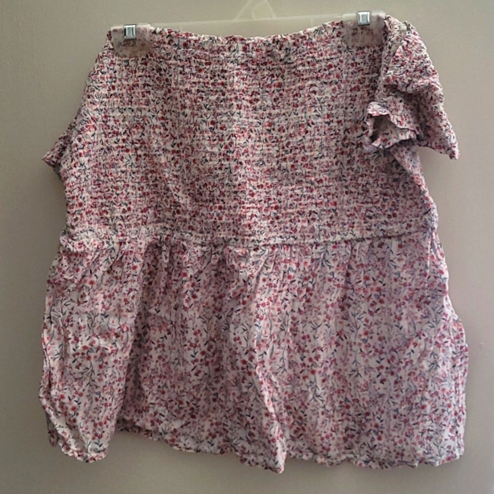 Old Navy off the shoulder smocked floral print size XL